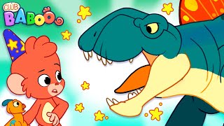 Dimetrodon dino fight Club Baboo  1 HOUR VIDEO  Dinosaurs for kids  Learn Dino Names for Kids [upl. by Eerual522]