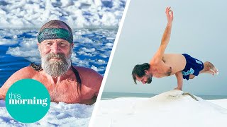 Ice Man Wim Hof’s Secret To A Happier 2024  This Morning [upl. by Los]