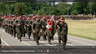 25 Brygada Kawalerii Powietrznej DEFILADA 30 lecia Tomaszów Mazowiecki 14062024 [upl. by Hurless]