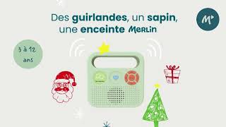 Des guirlandes un sapin une enceinte Merlin spot Noël 2022 [upl. by Keith]