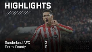 Jobe Bellingham Screamer  Sunderland AFC 2  0 Derby County  EFL Championship Highlights [upl. by Anpas548]