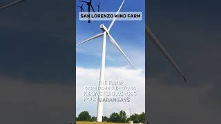 SAN LORENZO WIND FARM  GUIMARAS ISLAND windfarm renewableenergy [upl. by Swainson]