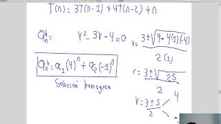 Clase 141 Matematicas discretas II Recurrencias no homogeneas I [upl. by Yetak]