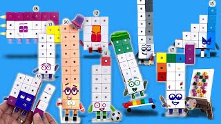 DIY Numberblocks Toys 11 to 20  Poseable Magnetic Figures  Keiths Toy Box [upl. by Meredith]