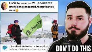 Why Mr Beast TikTokers and Rhodesians  Are COLONIZING Antarctica [upl. by Emolas]