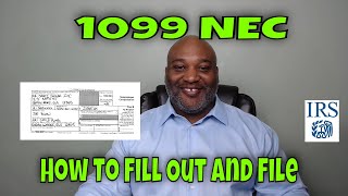 1099 NEC  How To Fill Out And File [upl. by Eilssel]