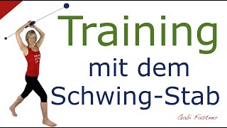 📍34 min Training mit dem Schwingstab  Figur verbessern Rücken stärken [upl. by Enifesoj]