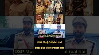 Mohammad Siraj DSP in Real Life Bollywood Fake 😎 [upl. by Knitter853]