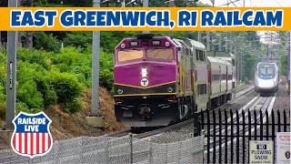 East Greenwich RI Railcam  Railside Live [upl. by Nett]