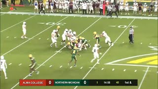 Highlights Alma College vs Northern Michigan  2024 GLIAC Football [upl. by Aprilette]