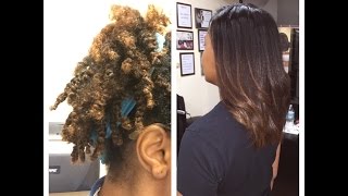 How To Properly Straighten Your Natural Hair While Avoiding Excess Heat From Blow Drying [upl. by Ardien524]