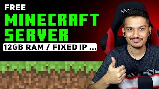 New Create Free Minecraft Server with 12Gb RAM  Static IP [upl. by Nilyarg]