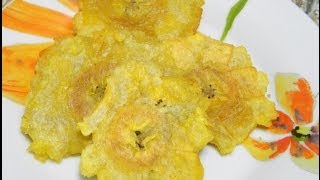 How to make Puertorican TostonesFried Plantains [upl. by Emoraj673]