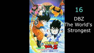 Dragon BallZSuper Movie Ranking jingles Schaffrillas style [upl. by Gabrielli]