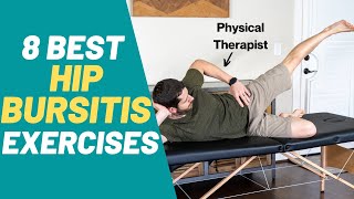 The 8 BEST Hip Bursitis Exercises amp Stretches  PT Time with Tim [upl. by Creight]