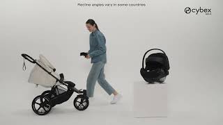 How to Attach an Infant Car Seat I AVI Spin Stroller Travel System I CYBEX US [upl. by Dewhirst]