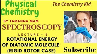 Physical Chemistry  Spectroscopy Lecture8  Rotational energy of diatomic molecule [upl. by Cleodel692]