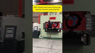 800 tons widened table frame rail type high precision hydraulic press assembly hydraulicpress [upl. by Johnnie94]