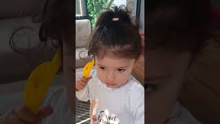 minik şef ve minik kuaför AlyaampAsya🥰 baby funny funnyvideos [upl. by Laurice720]