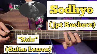 Sodhyo timile  Jpt Rockerz  Guitar Solo Lesson  With Tab [upl. by Minna]