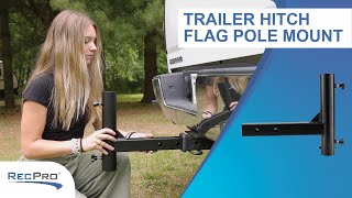 Trailer Hitch Flag Pole Mount for 2quot Receiver [upl. by Einnahpets]