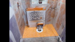 Curbless Shower Pan Installation Schluter Curbless Shower Part 3 [upl. by Rolfston243]