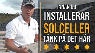 Innan du installerar solceller på taket  Viktiga överväganden och tips  Fixer Göteborg AB [upl. by Celestyna492]