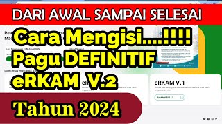 Cara Mengisi Pagu Definitif BOS 2024  Lengkap dari Awal Sampai Selesai [upl. by Elena]