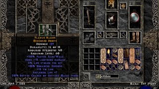 Diablo 2 Crafting Blood Boots Mirrored Boots Example [upl. by Felicdad]