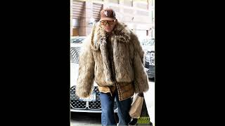 Adam Lambert  quotKeeps warm in Glam Fur Coat while heading to Cabaret Matineequot 20241123 [upl. by Adnarem]