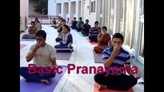 Basic Pranayama for Beginners  Yoga Breathing exercise  Yoga at ISRO by YogGuruDheeraj [upl. by Loftis411]