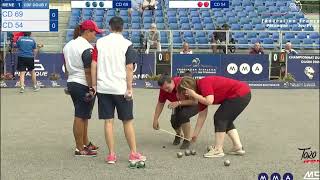 PETANQUE FRENCH CHAMPIONSHIP DOUBLE 2024 BEJI  BAUSSIAN vs BOSSIS MÉLISSA  ECKMANN OCÉANE [upl. by Aihsenor876]