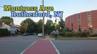 Walking on Montross Avenue in Rutherford New Jersey USA  W Pierrepont Ave to W Erie Ave [upl. by Atteugram]