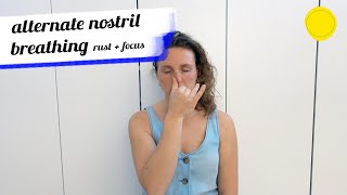 Alternate Nostril breathing Nederlands  wisselende neusgat ademhalingsoefening  Sara van Woerden [upl. by Rutherfurd]