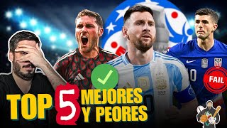 TOP 5 5️⃣ MEJORES y PEORES camisetas de la COPA AMÉRICA 2024 [upl. by Aititel]