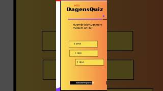 Top Questions from Indfødsretsprøven  Quiz Yourselfquot QuizChallenge danishculture danmark [upl. by Thirzia]