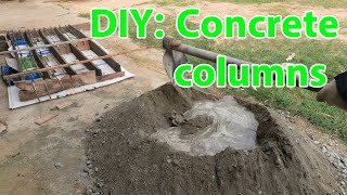 Easy DIY Installing Concrete Columns  Country Life Show [upl. by Emarie609]