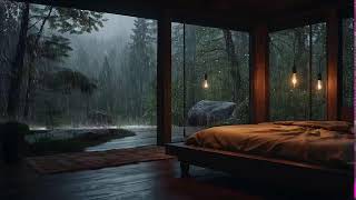 Peaceful Rain and Thunder Sounds for Sleep  Calming Nature Ambience for Deep Slumber [upl. by Maller983]