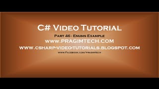 Part 46 C Tutorial Enums Example [upl. by Havstad]