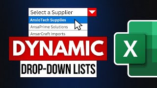 Dynamic Excel DropDown List in Excel that Updates Automatically [upl. by Malony]