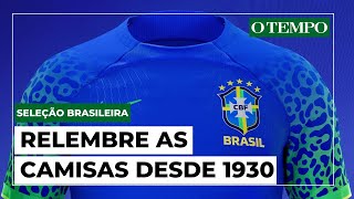 COPA DO MUNDO CBF lança camisa da Seleção veja as camisas desde 1930 [upl. by Ayote]