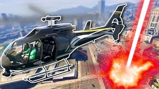 Helicopter Heist Avenged by Orbital Cannon  GTA 5 Online Gameplay amp Funny Moments [upl. by Annaeoj]