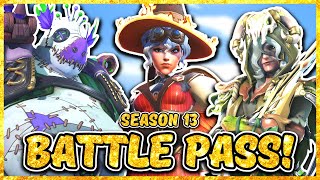 Overwatch 2 SEASON 13 BATTLE PASS Skins And Items [upl. by Annaor]