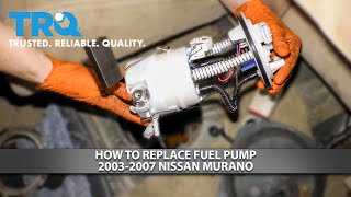 How to Replace Fuel Pump 20032007 Nissan Murano [upl. by Ireg596]