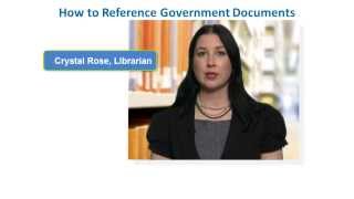 APA Style Reference List How to Reference Canadian Government Documents [upl. by Malynda]