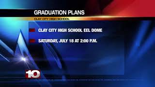 Clay Community Schools announces tentative plans for inperson graduations [upl. by Nnahaid]