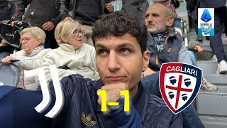 DISASTROSI…  JUVENTUSCAGLIARI 11 reaction allo stadio [upl. by Assilym]