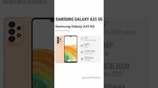 SAMSUNG GALAXY A33 5G 48GB RAM mobile review samsunga335g mobilereview phonespecs bestphone [upl. by Prior404]