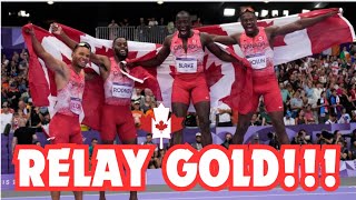 OH CANADA Andre DeGrasse INCREDIBLE AnchorLeg GOLD for Canada [upl. by Einnus]