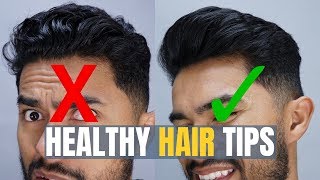 Healthy Hair Tips For Men  How To Have Healthy Hair [upl. by Enoyrt]